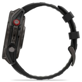 GARMIN fēnix® 8 Pro – 47 mm, AMOLED, Sapphire, Carbon grey DLC titanium with Black/pebble band sports watch