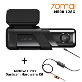 70mai Dash Cam M500 128G + Hardware Kit Midrive UP03 dash camera