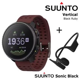 SUUNTO Vertical, Black Ruby + Suunto Sonic Black sports watch