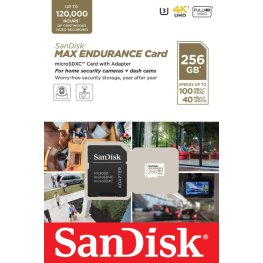 SANDISK Atmiņas Karte SanDisk 256gb U3 Max High Endurance memory card