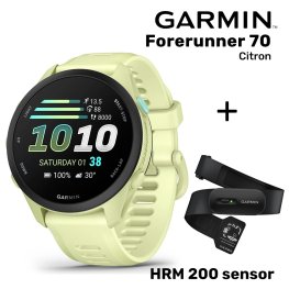 GARMIN Forerunner 70, Citron + HRM 200 Sensor sports watch