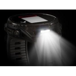 GARMIN Fenix 8 43 mm, AMOLED, Sapphire Carbon + Black Heathered Nylon Band sports watch