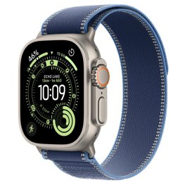 APPLE Watch Ultra 3 GPS + Cellular 49mm Natural Titanium Case / Blue/Bright Blue Trail Loop S/M sports watch