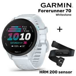 GARMIN Forerunner 70, Whitestone + HRM 200 sensor sports watch