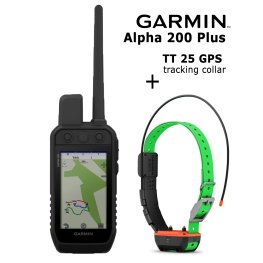 GARMIN Alpha 200 Plus + TT 25 Collar, Advanced GPS Tracking and Training Electric collar with remote control