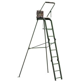 BERGER & SCHRÖTER Set Aluminium hunting ladder with metal extension hunting tower