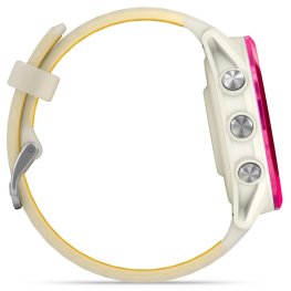 GARMIN Forerunner 570 - 42mm, Raspberry Aluminium with Translucent Bone/Mango Band sports watch