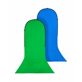 Bresser Foldable Background BR16 180 x 240 + 240 cm with Tow Green/Blue background