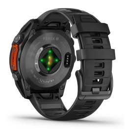 GARMIN Fenix 8 47 mm, AMOLED, Slate Gray + Titanium Bracelet Carbon Grey DLC, QuickFit 22mm sports watch
