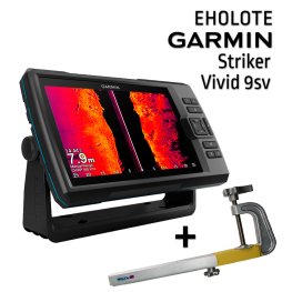 GARMIN STRIKER VIVID 9SV WITH GT52HW-TM TRANSDUCER + SONAR MOUNT fishfinder