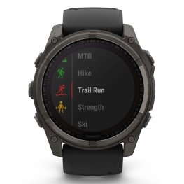 GARMIN Fenix 8 51 mm, Solar, Sapphire Carbon + SHOKZ Open Run Black sports watch