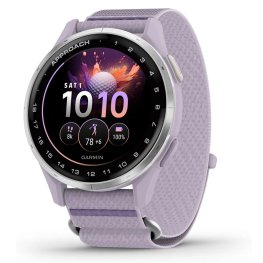 GARMIN Approach J1 Silver Aluminium Bezel with Lilac ComfortFit Band sports watch