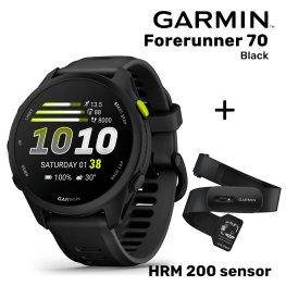 GARMIN Forerunner 70, Black + HRM 200 sensor sports watch