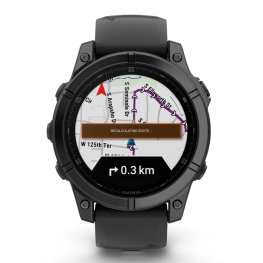 GARMIN Fenix E 47 mm, AMOLED, Slate Gray Steel + Garmin HRM 200 Sensor sports watch