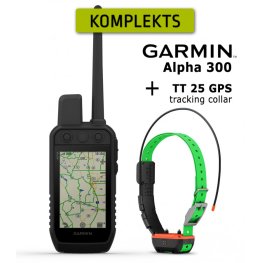 GARMIN Alpha 300 Handheld + TT 25 Collar, Advanced GPS Tracking and Training Electric collar with remote control