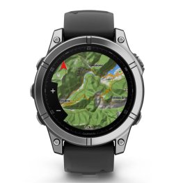 GARMIN Fenix E 47 mm, AMOLED, Stainless Steel + Garmin HRM 200 Sensor sports watch