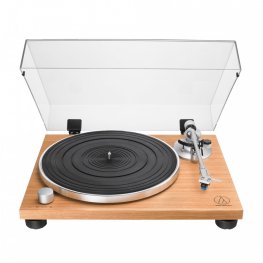 AUDIO TECHNICA Manual Belt Drive Wood Base Turntable vinyl player
