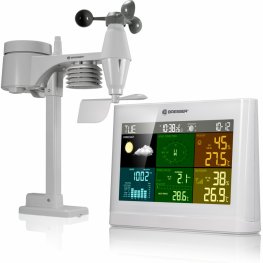 Bresser 5-in-1 Comfort Weather Center with Colour Display white weather station