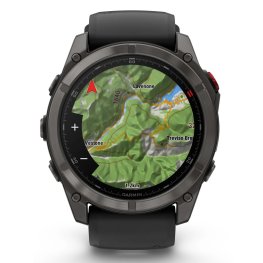 GARMIN fēnix® 8 Pro – 51 mm, AMOLED, Sapphire, Carbon DLC Ti + Titanium Vented Bracet sports watch