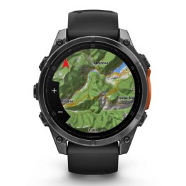 GARMIN Fenix 8 47 mm, AMOLED, Slate Gray + Titanium Bracelet Carbon Grey DLC, QuickFit 22mm sports watch