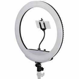 Bresser MM-26AB Bi-Color LED Ring Lamp 48W with Dimmer, Smartphone Holder and Remote Trigger LED ring lamp