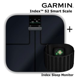 GARMIN Index™ S2, Black Scale + Index Sleep Monitor smart scales