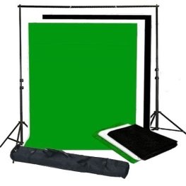 Bresser BR-BGS2 Set 2 - Background System + Backgrounds 3 x 6 m in 3 colours background
