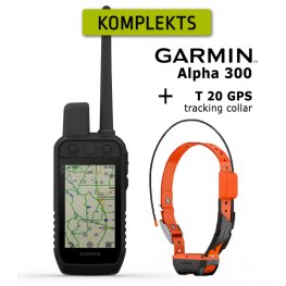 GARMIN Alpha 300 Handheld + T20 Collar, Advanced GPS Dog Tracking and Trainig Electric collar with remote control