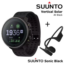 SUUNTO Vertical Solar, All Black + Suunto Sonic Black sports watch
