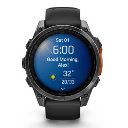 GARMIN Fenix 8 47 mm, AMOLED, Slate Gray + SHOKZ Open Run Black sports watch