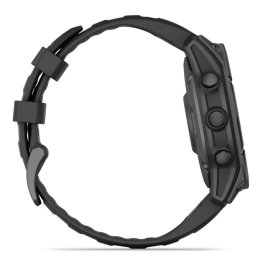 GARMIN Fenix E 47 mm, AMOLED, Slate Gray Steel + SHOKZ Open Run Black sports watch