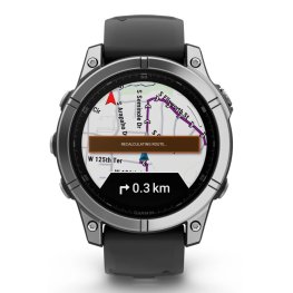 GARMIN Fenix E 47 mm, AMOLED, Stainless Steel + SHOKZ Open Run Black sports watch
