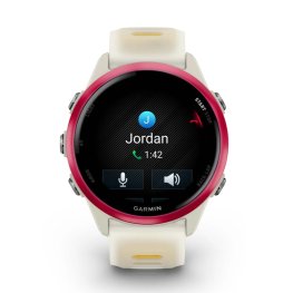 GARMIN Forerunner 570 - 42mm, Raspberry Aluminium with Translucent Bone/Mango + HRM 200 sports watch