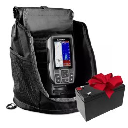 GARMIN Striker Plus 4 Ice Fishing Bundle + gift fishfinder