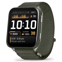 GARMIN Venu X1 Moss with Titanium Caseback and Moss ComfortFit Nylon Band sports watch