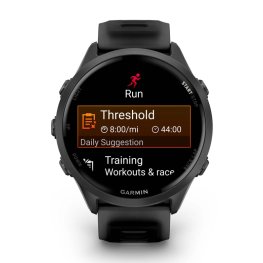 GARMIN Forerunner 570 - 47mm, Slate Gray Aluminium with Translucent Black/ Black Band sports watch