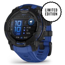 GARMIN Instinct 3 – 45 mm, Supernova Edition, AMOLED, Bolt blue / Black sports watch