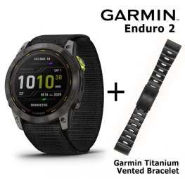 GARMIN Enduro 2 + Titanium Vented Bracelet sports watch