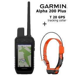 GARMIN Alpha 200 Plus + T20 Collar, Advanced GPS Dog Tracking and Training remote control for dog training device