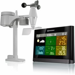 Bresser 5-in-1 Comfort Weather Center with Colour Display black weather station