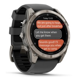 GARMIN fēnix® 8 Pro – 51 mm, AMOLED, Sapphire, Ti + 26mm Titanium Vented Bracelet sports watch