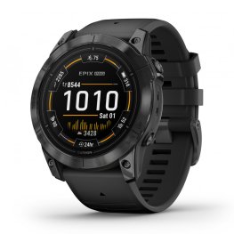 GARMIN epix Pro (Gen 2), 51 mm Slate Gray with black silicone band sports watch