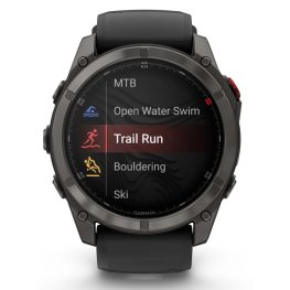 GARMIN fēnix® 8 Pro – 51 mm, AMOLED, Sapphire, Carbon DLC Ti + Titanium Vented Bracet sports watch