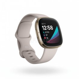 FITBIT Fitbit Sense Smart Wach Lunar White Soft Gold Stainless Steel sports watch