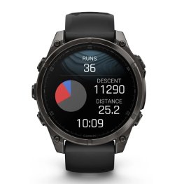 GARMIN Fenix 8 47 mm, AMOLED, Sapphire Carbon + HRM 200 Sensor sports watch