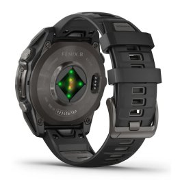 GARMIN Fenix 8 47 mm, AMOLED, Sapphire Carbon + Titanium Bracelet Carbon Grey DLC, QuickFit 22mm sports watch