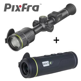 PIXFRA Volans V850 4K Digital Scope + Mile 2 PFI-M215 thermal camera digital night vision scope