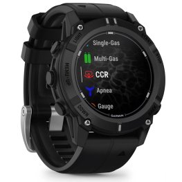 GARMIN Descent G2 Black with black silicone band sports watch