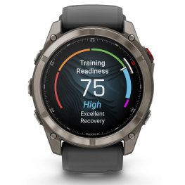 GARMIN fēnix® 8 Pro – 51 mm, AMOLED, Sapphire, Ti + 26mm Titanium Vented Bracelet sports watch