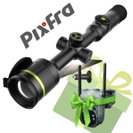 PIXFRA Pegasus P435 384X288, 35MM, 1X-8X, 50HZ, WI-FI + gift ESKY E50 trail camera thermal imaging scope